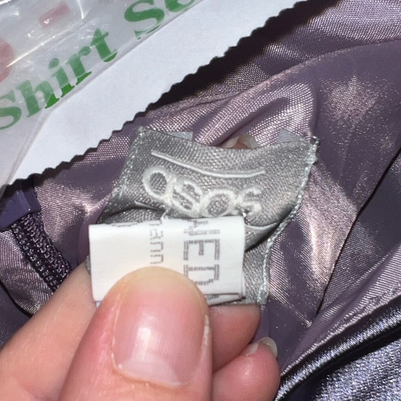 ASOS - 10 - NWOT Lavender Asymmetrical Mini Dress - Picture 5 of 8